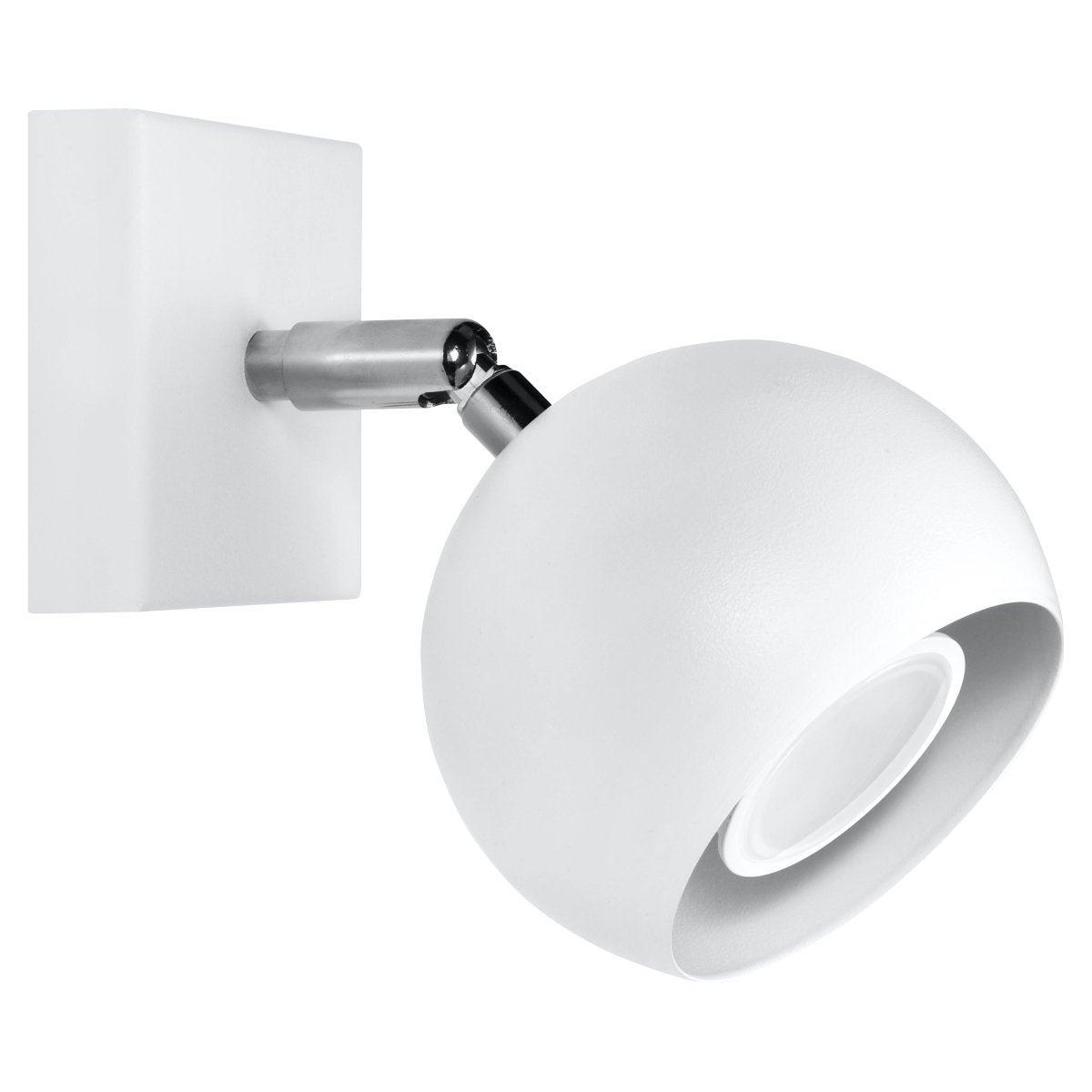 Applique Acier Blanc GU10 1 Oculare blanc, EDEN