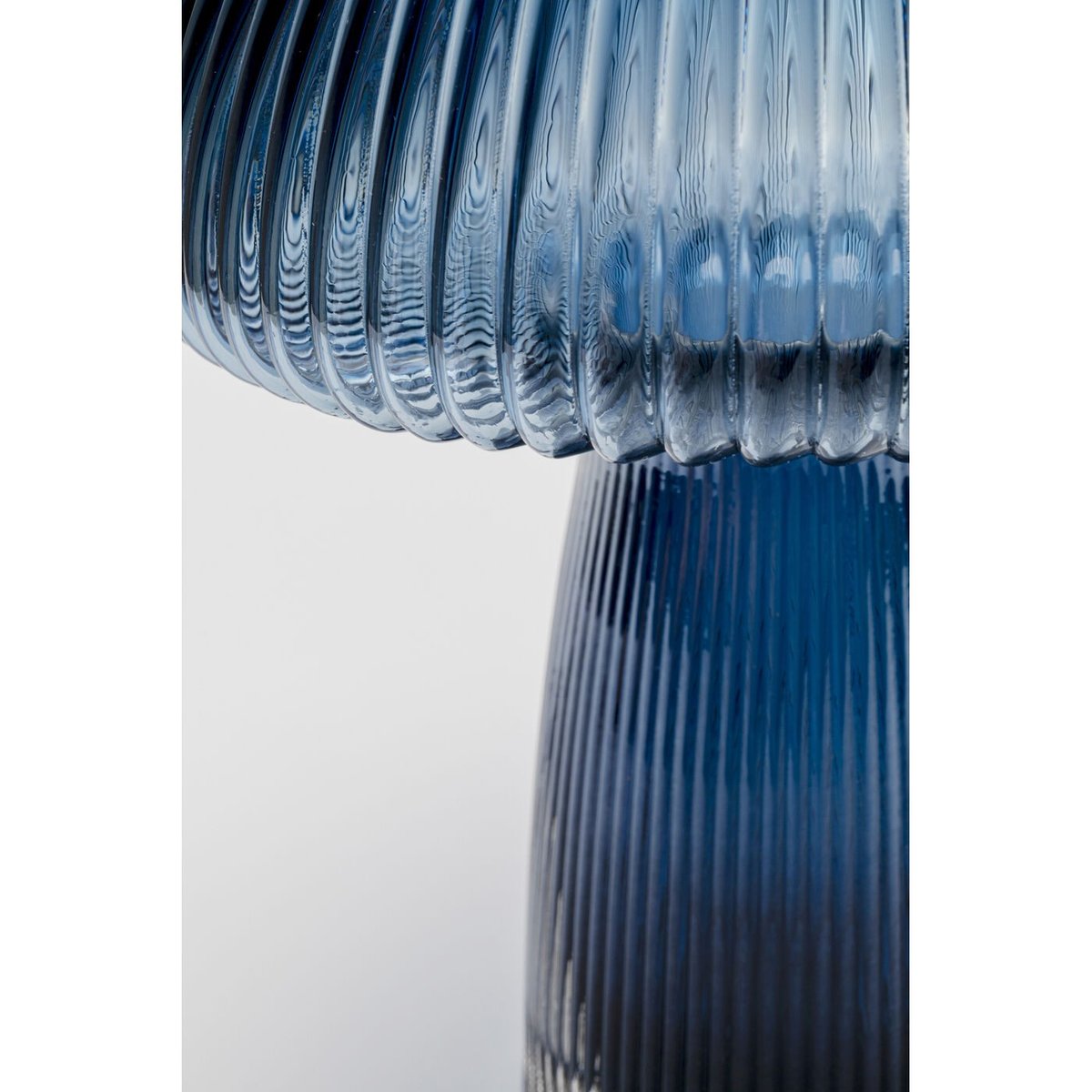 Vase champignon en verre, DAPHNE bleu, KARE DESIGN