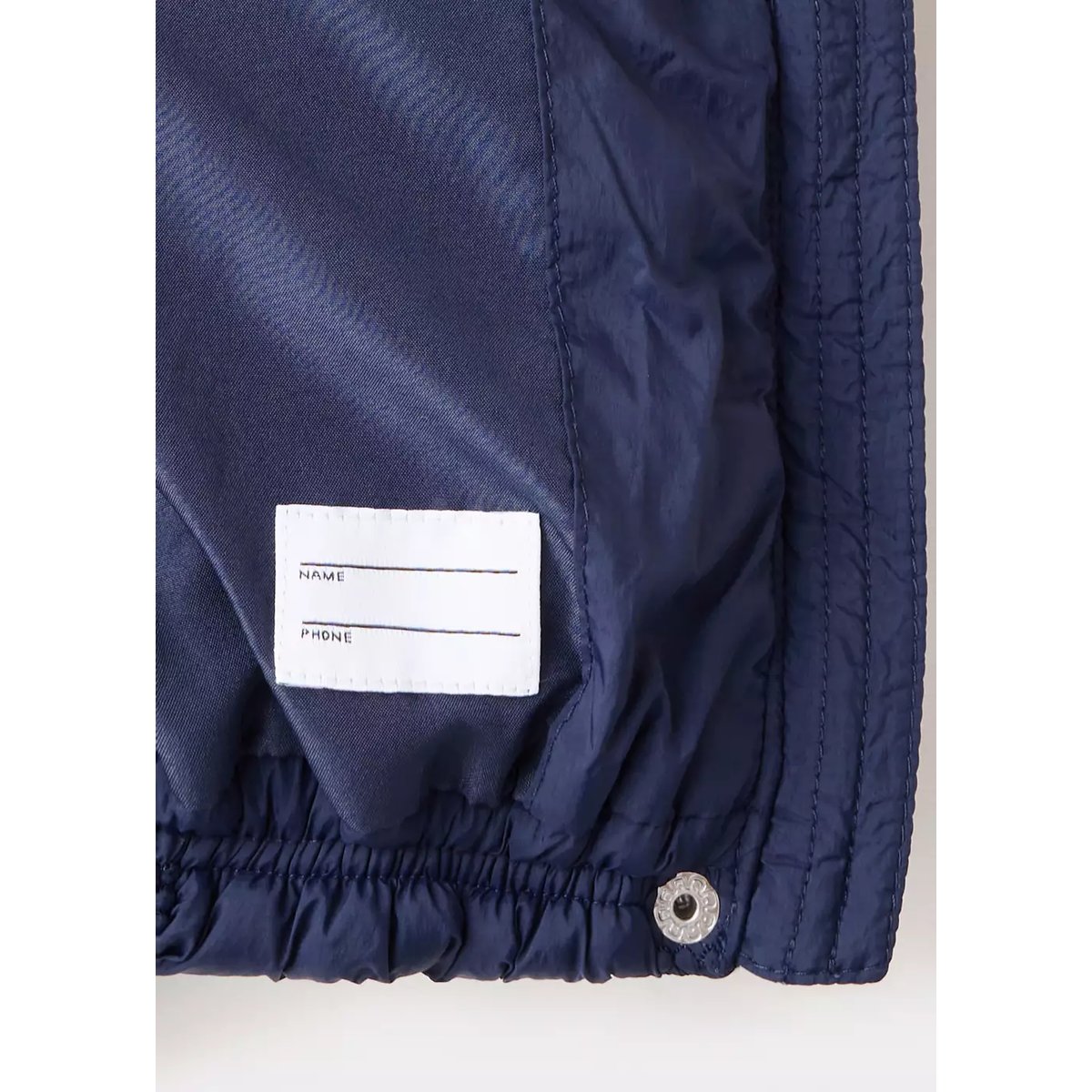 Anorak matelassé à capuche bleu marine, MANGO BABY