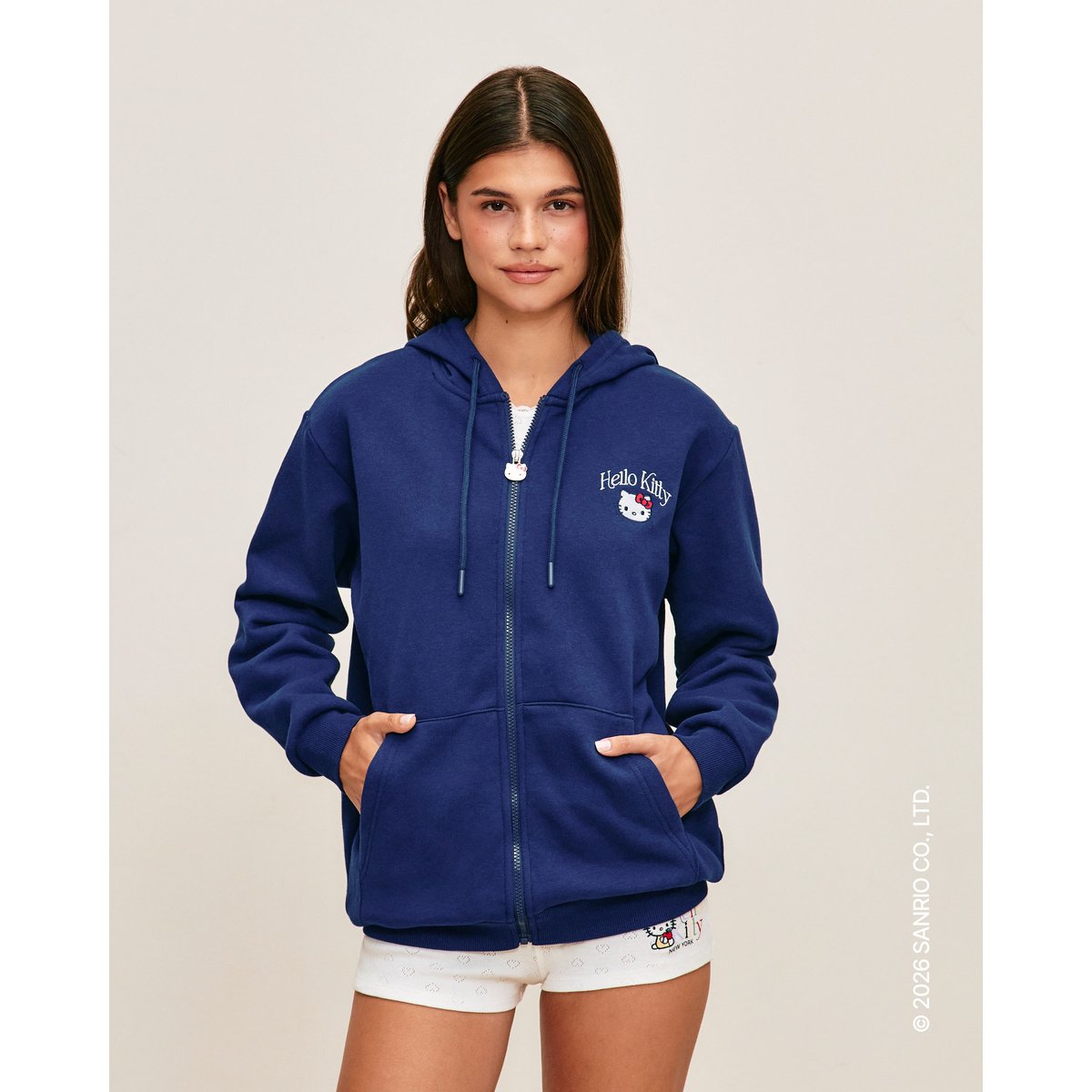 UNDIZ HAUT CHAUD YELLOWKITTYIZ-SWEAT marine, UNDIZ