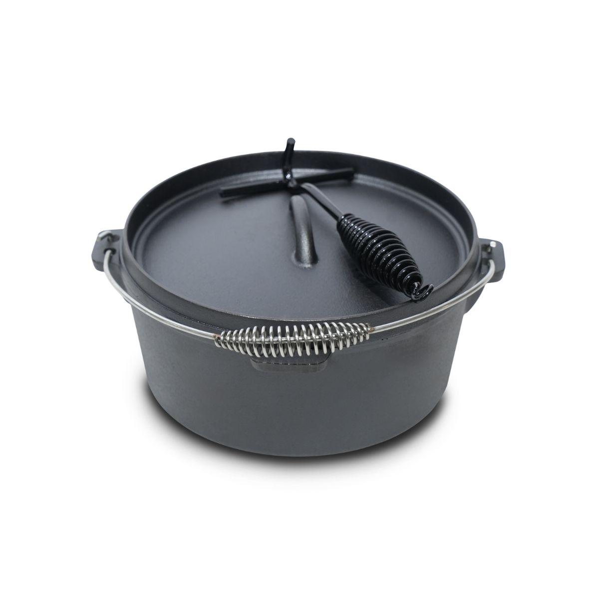 Brasero avec meuble intégré avec accessoires et housse de protection couleur unique, LAGUIOLE CUISSON