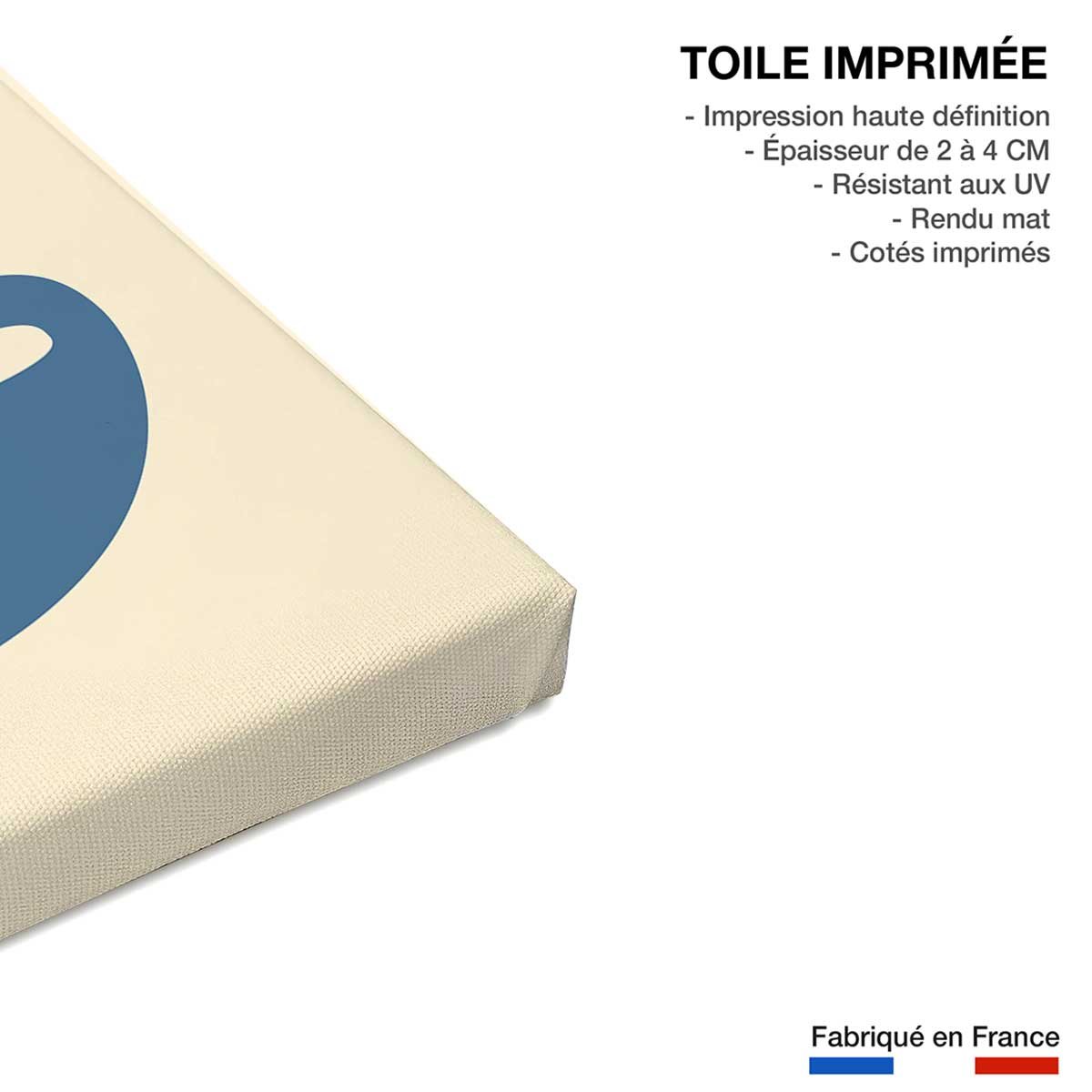 Tableau amis pour la vie toile imprimée, HEXOA
