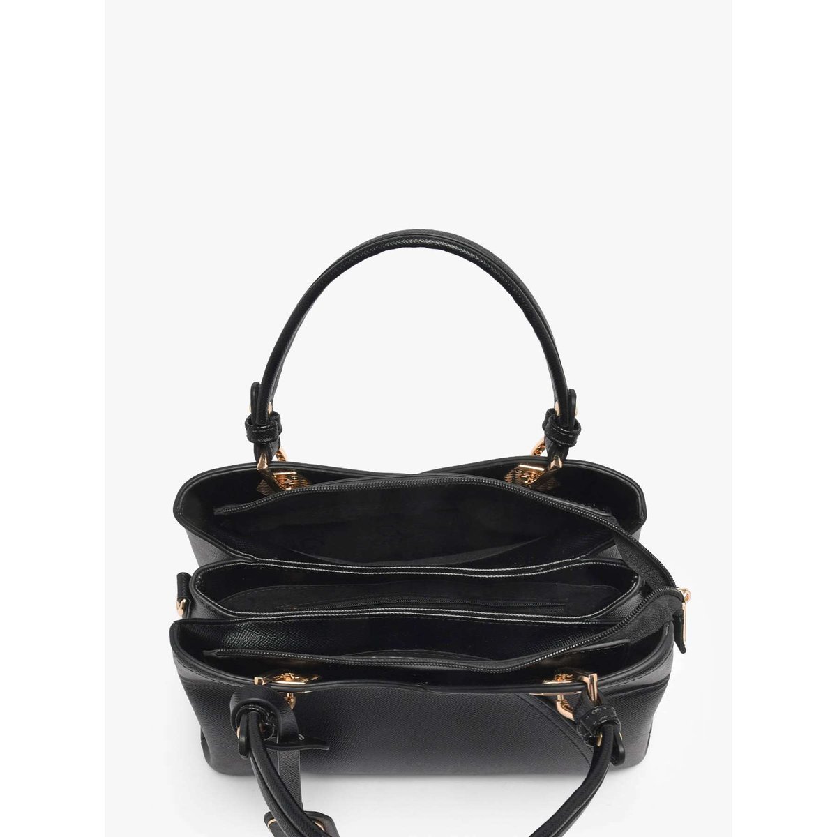 Sac porté main Saffiano black, GALLANTRY