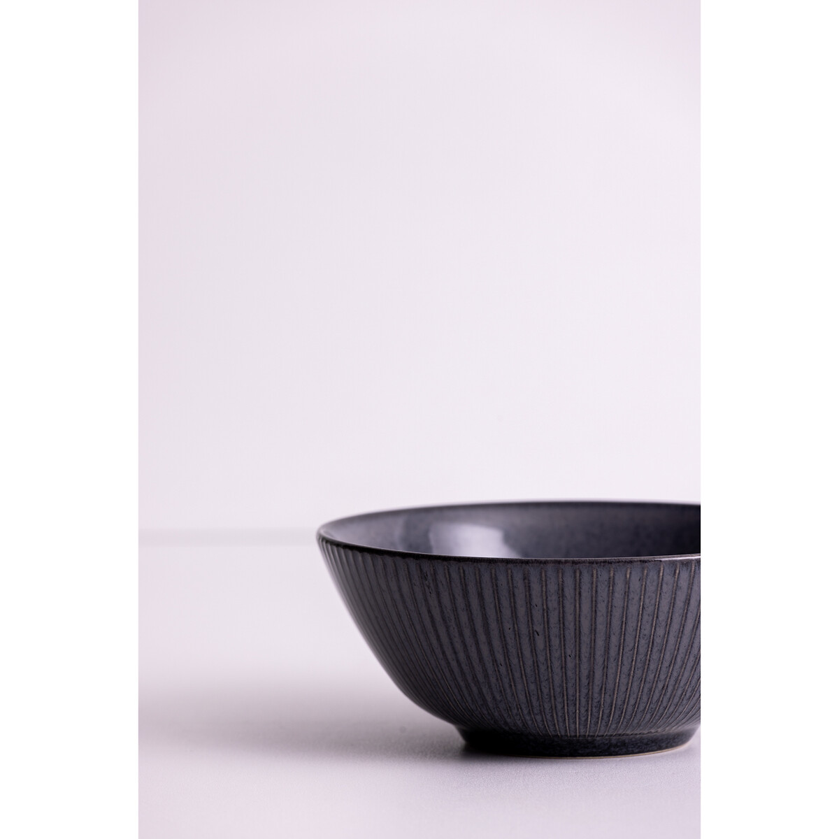 Set of 4 Reactive Linear Cereal Bowls black, MASON CASH