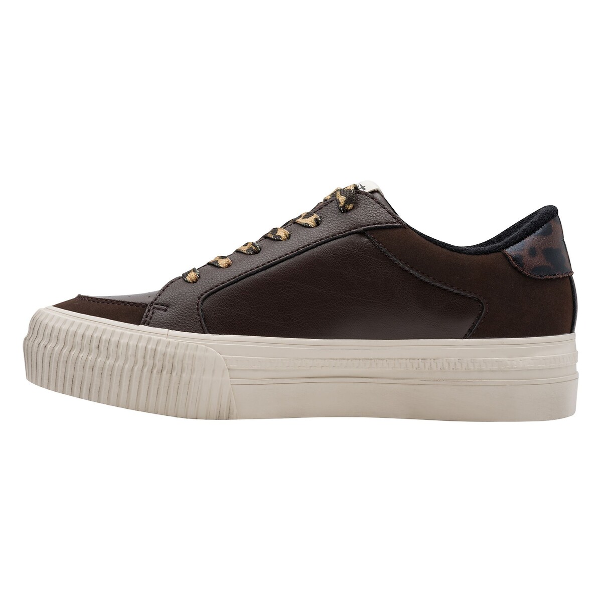 Chunky sole trainers dark brown, TAMARIS