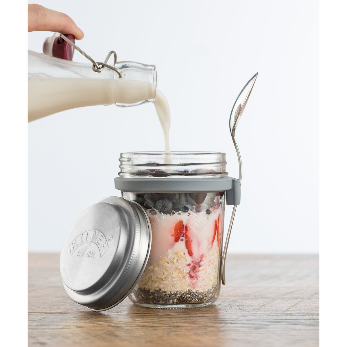 Breakfast Jar Set glass, KILNER