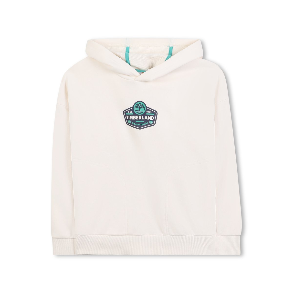 Sweat à capuche en polaire ivoire, TIMBERLAND