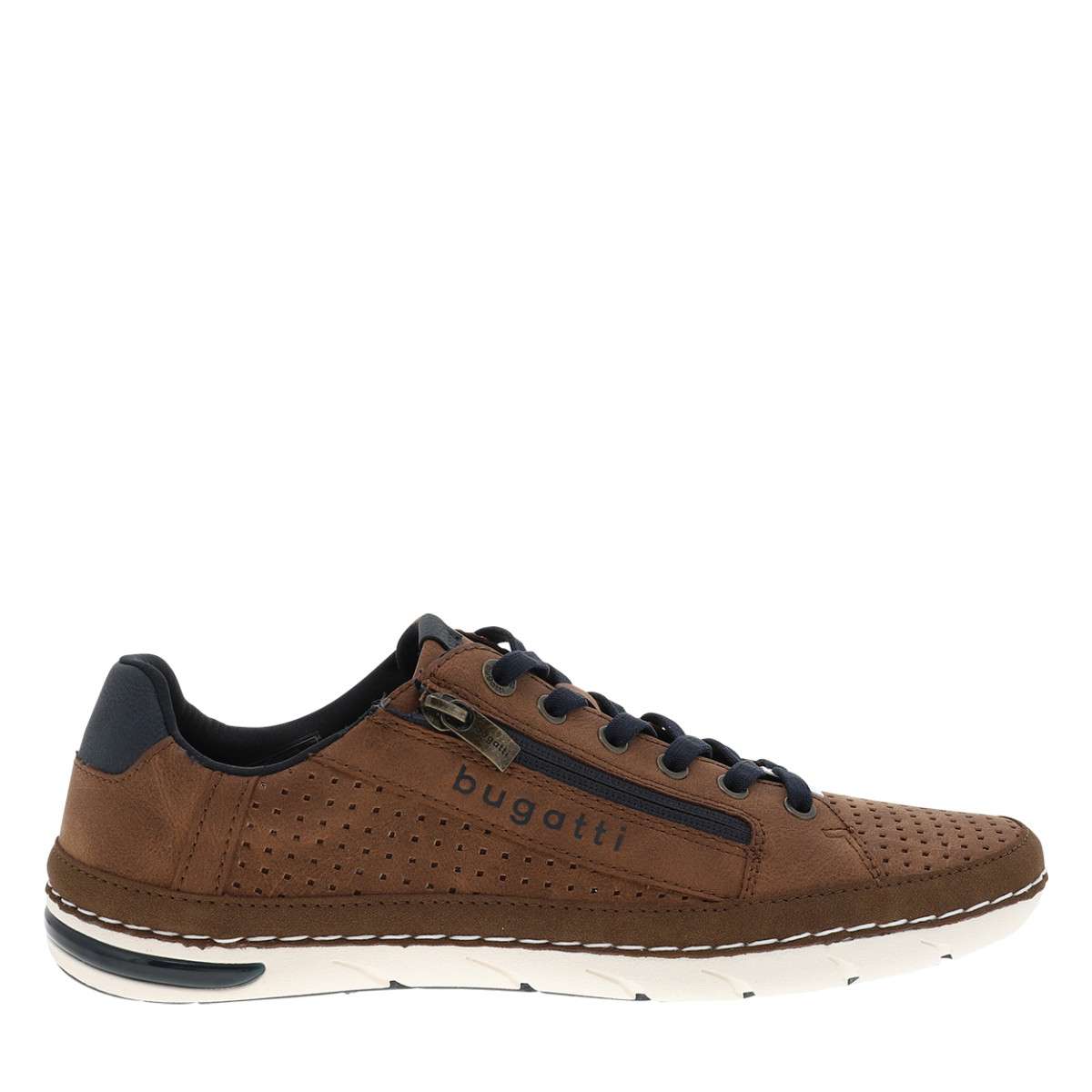 Sneakers 321-ASG05-5500 talon plat marron, BUGATTI