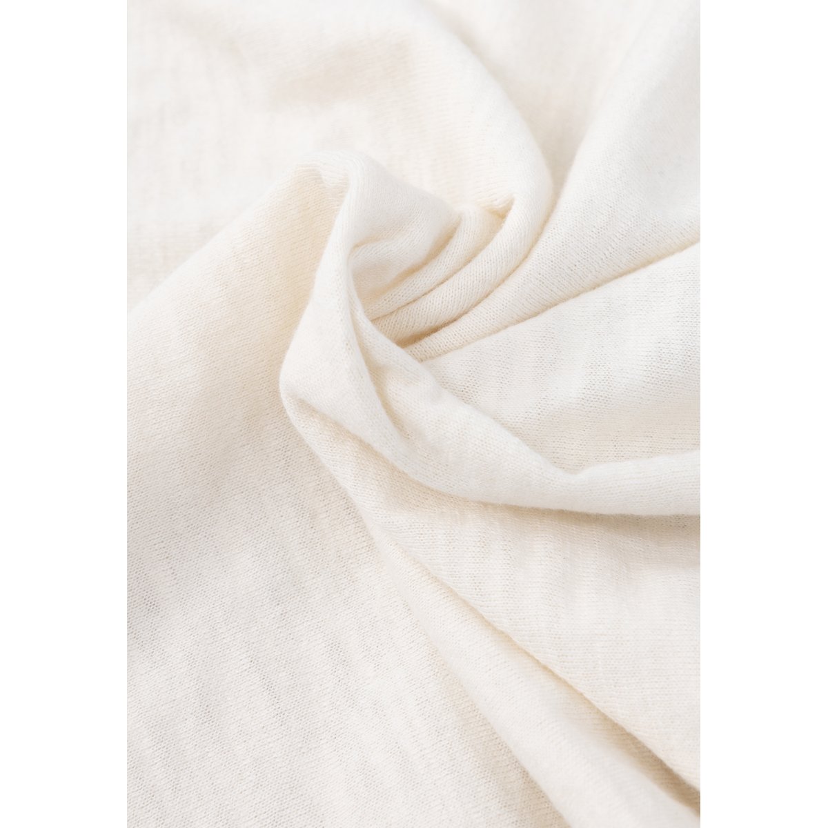 Polo en tricot flammé ecru, IKKS
