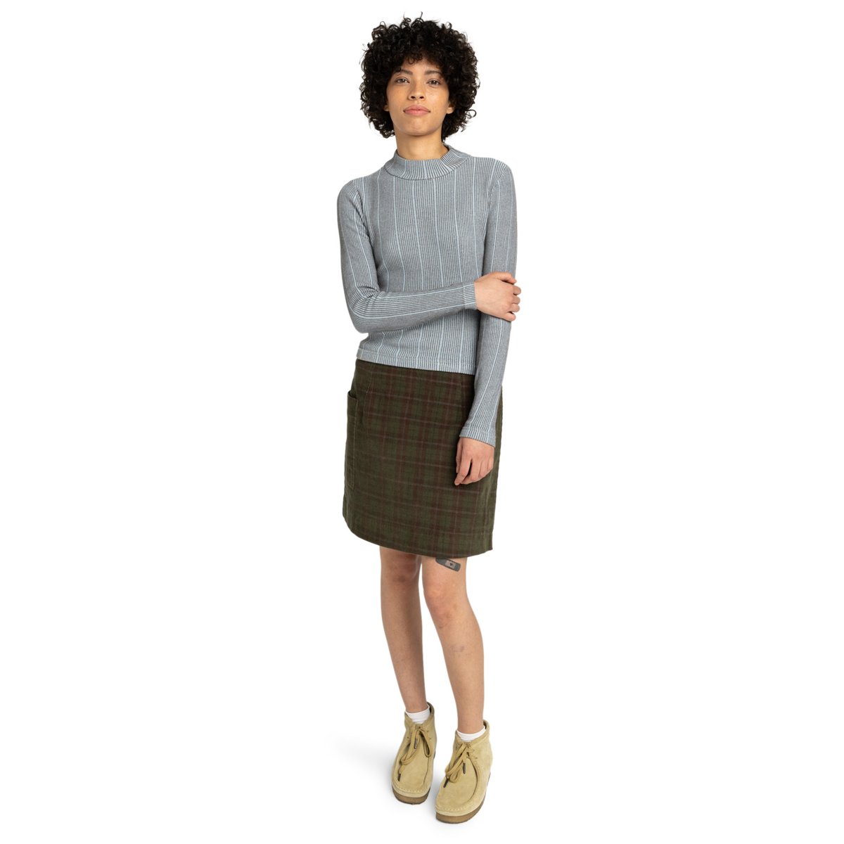 T-shirt manches longues ROLL NECK W bleu forget me not, ELEMENT