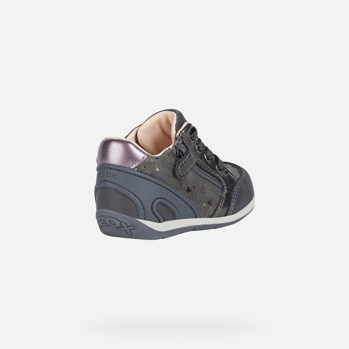 Baskets Premiers Pas  B Each gris foncé, GEOX