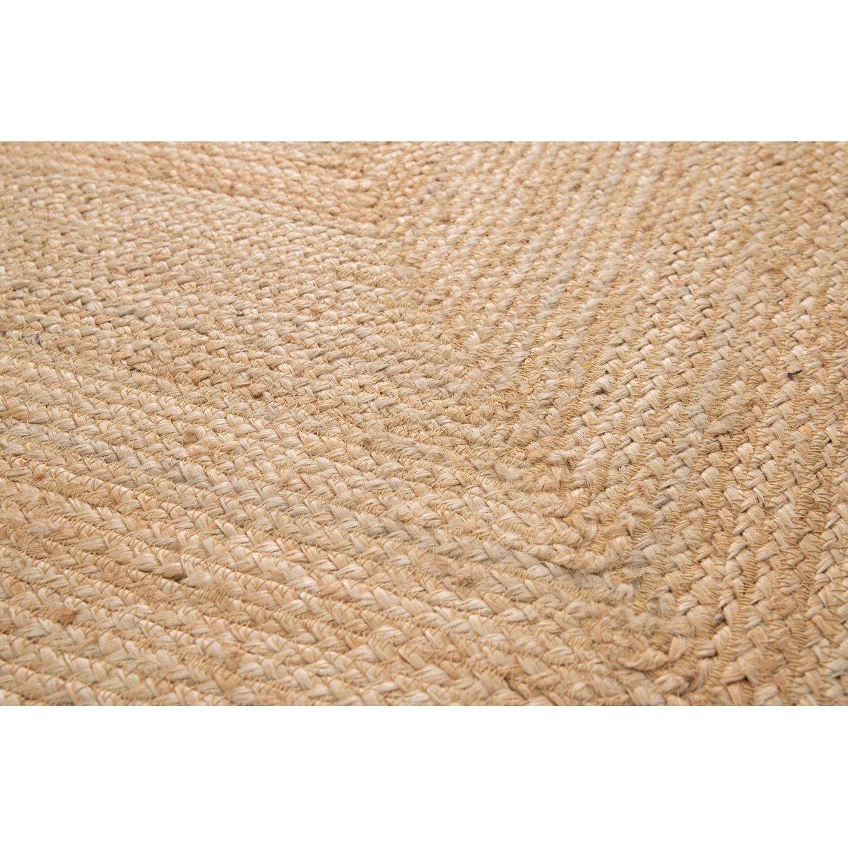 Tapis en jute tressé fait main INDIRA beige sable, AFK LIVING