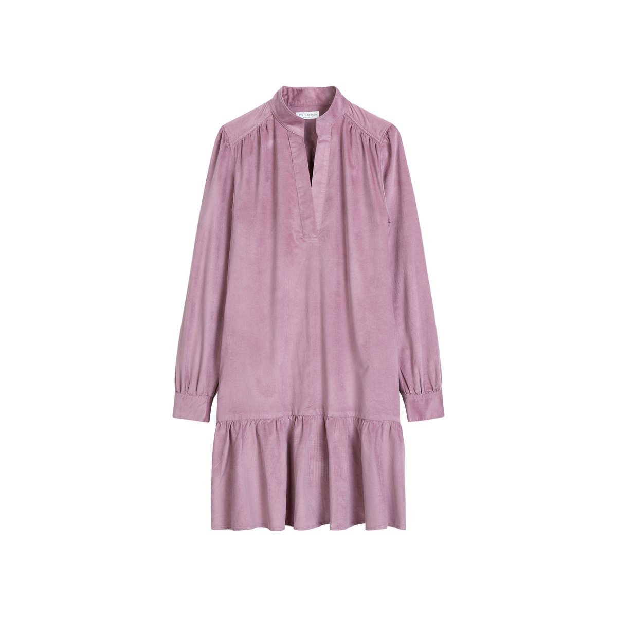 Robe en velours, coupe classique en mélange de coton bio et de viscose violet, MARC O'POLO