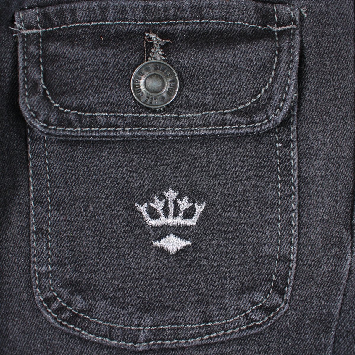 Jean coupe large, taille haute et fermeture boutonnée DENIM gris délavé, LEE COOPER