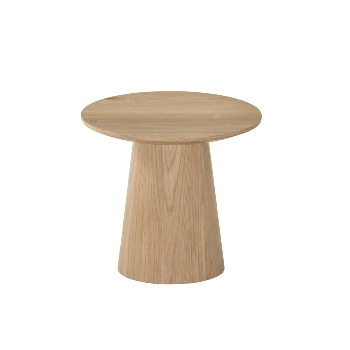 Bout de canapé rond moderne, en chêne LOREN bois clair, PIER IMPORT