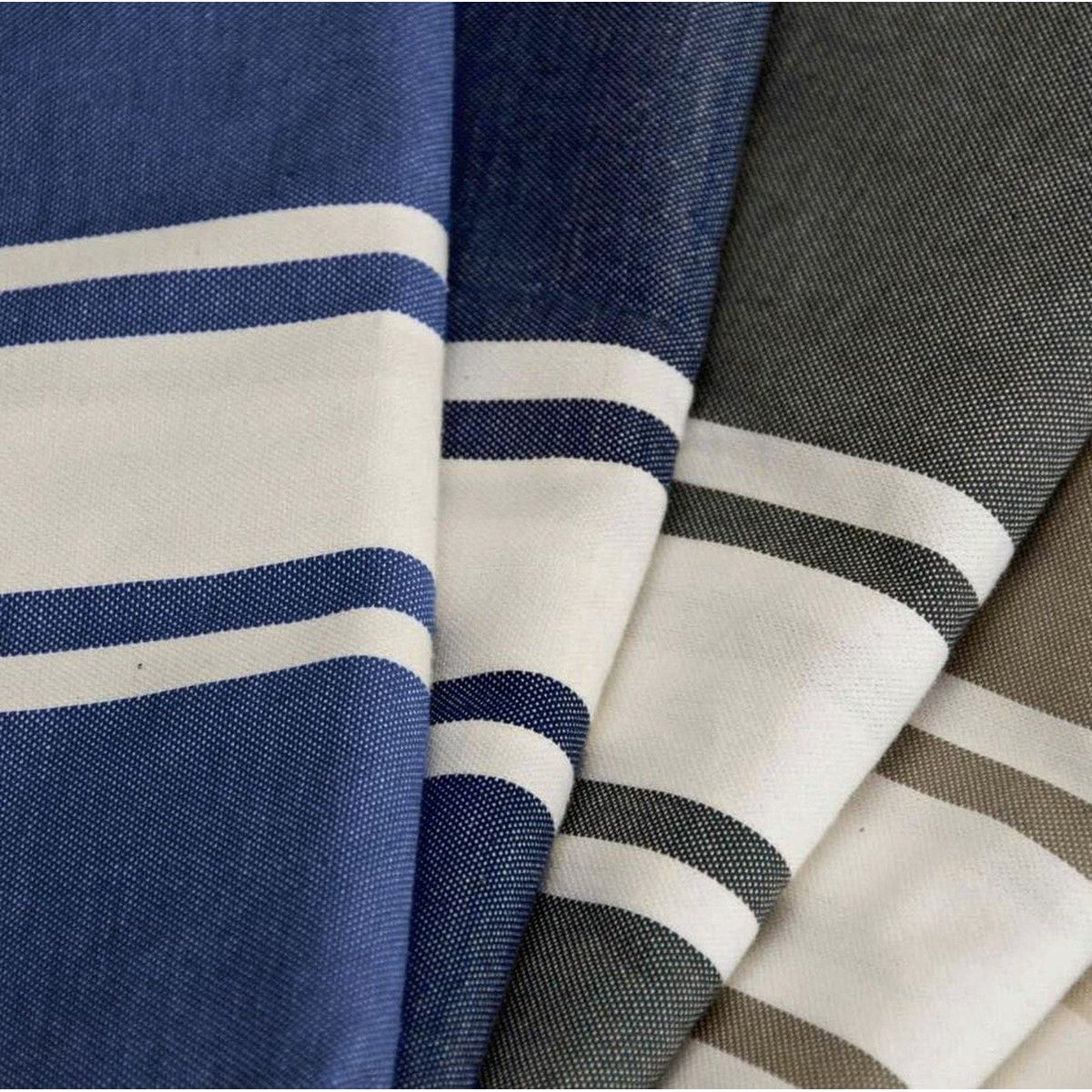 Fouta coton ST TROPEZ bleu jean, FEBRONIE