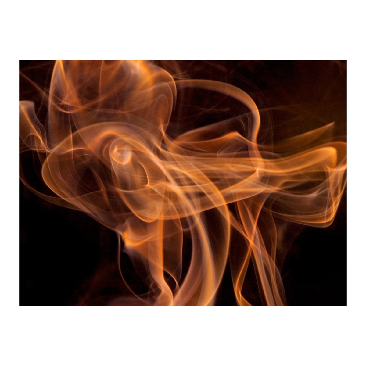 Papier peint intissé panoramique Abstractions Smoke art noir, EDEN