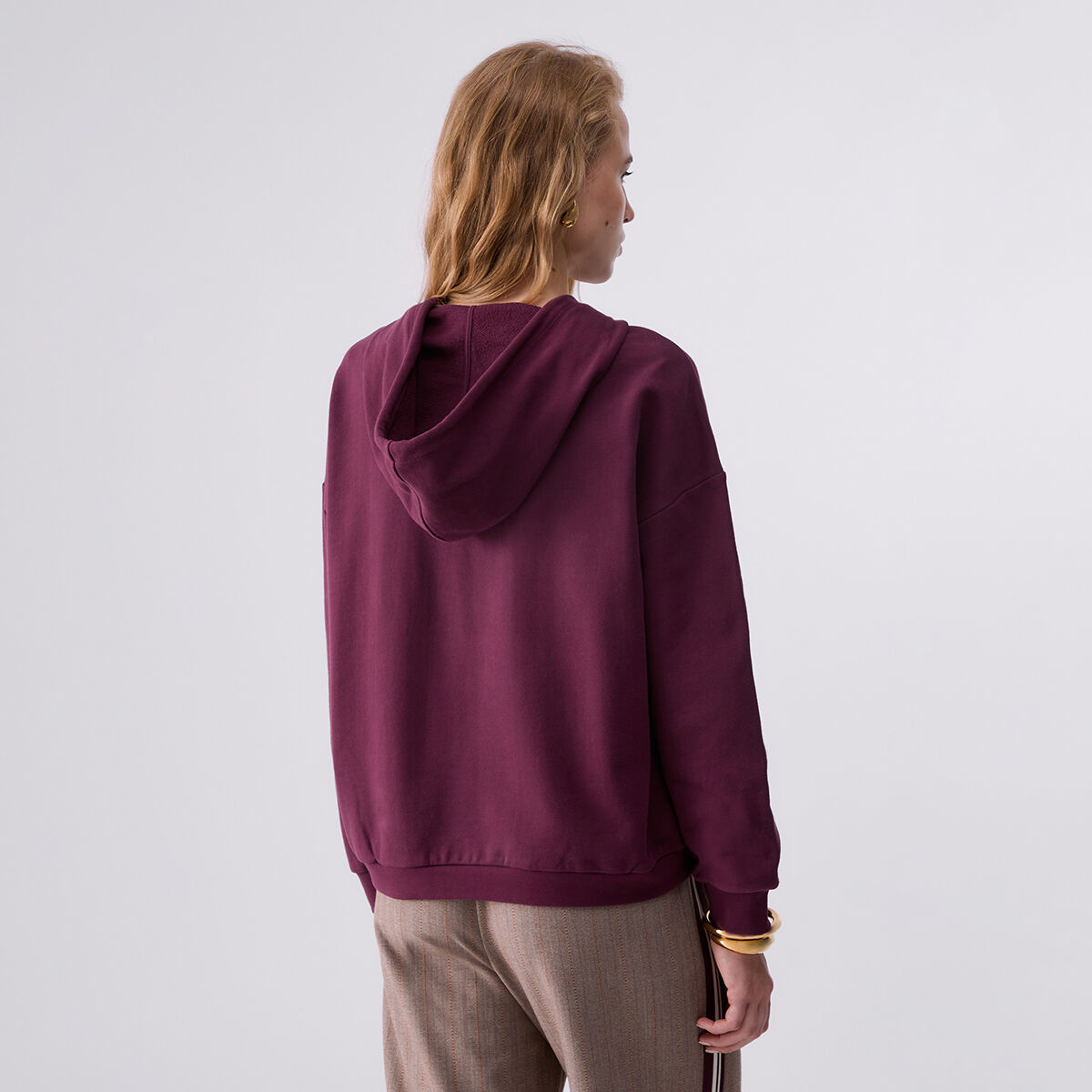 Sweat à capuche aubergine, LIU JO