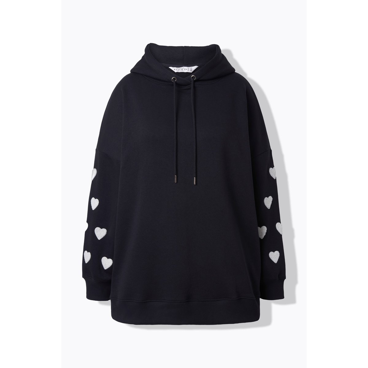 Sweat-shirt à capuche ultra-oversize noir, STUDIO UNTOLD