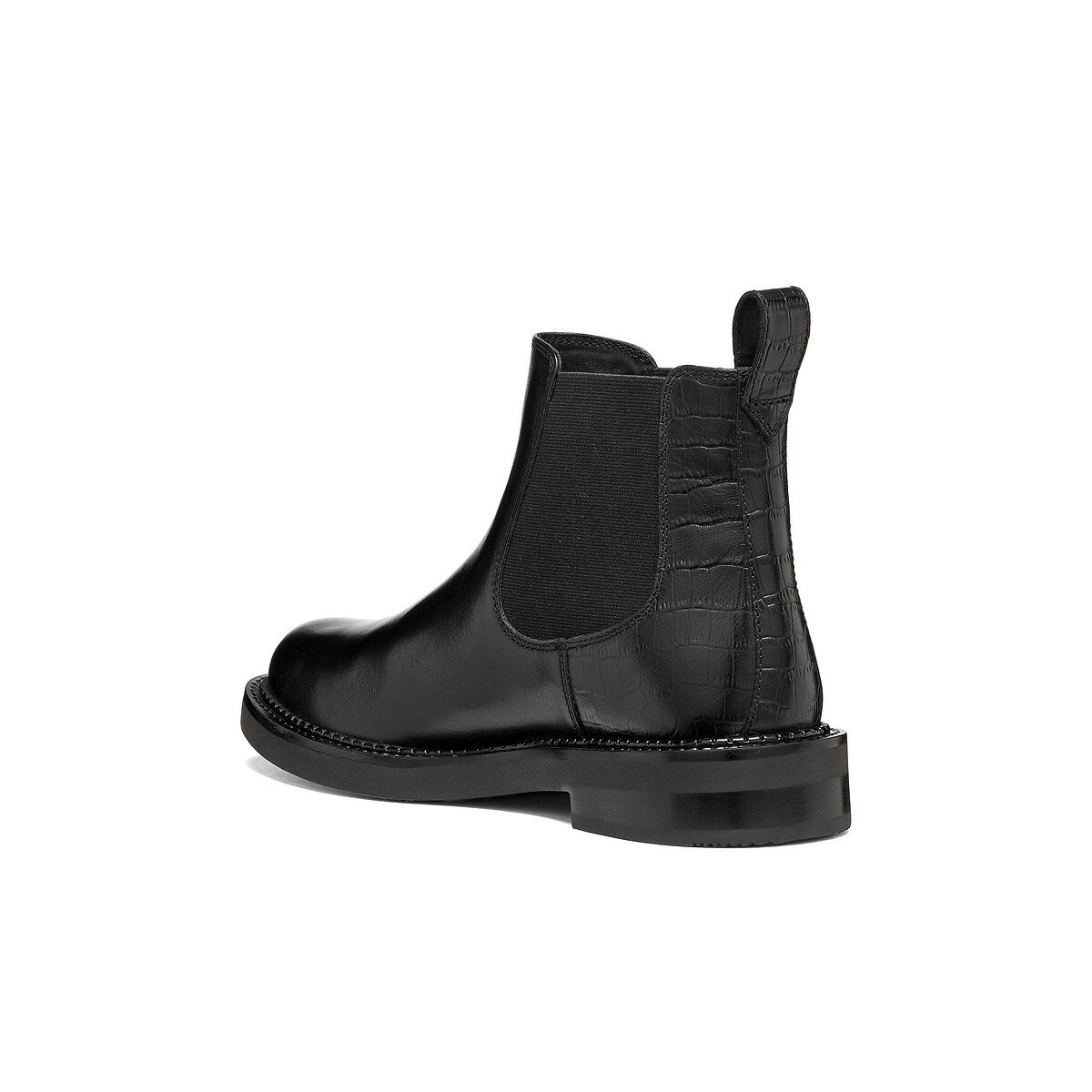 Bottines chelsea en cuir, SERILDA noir, GEOX