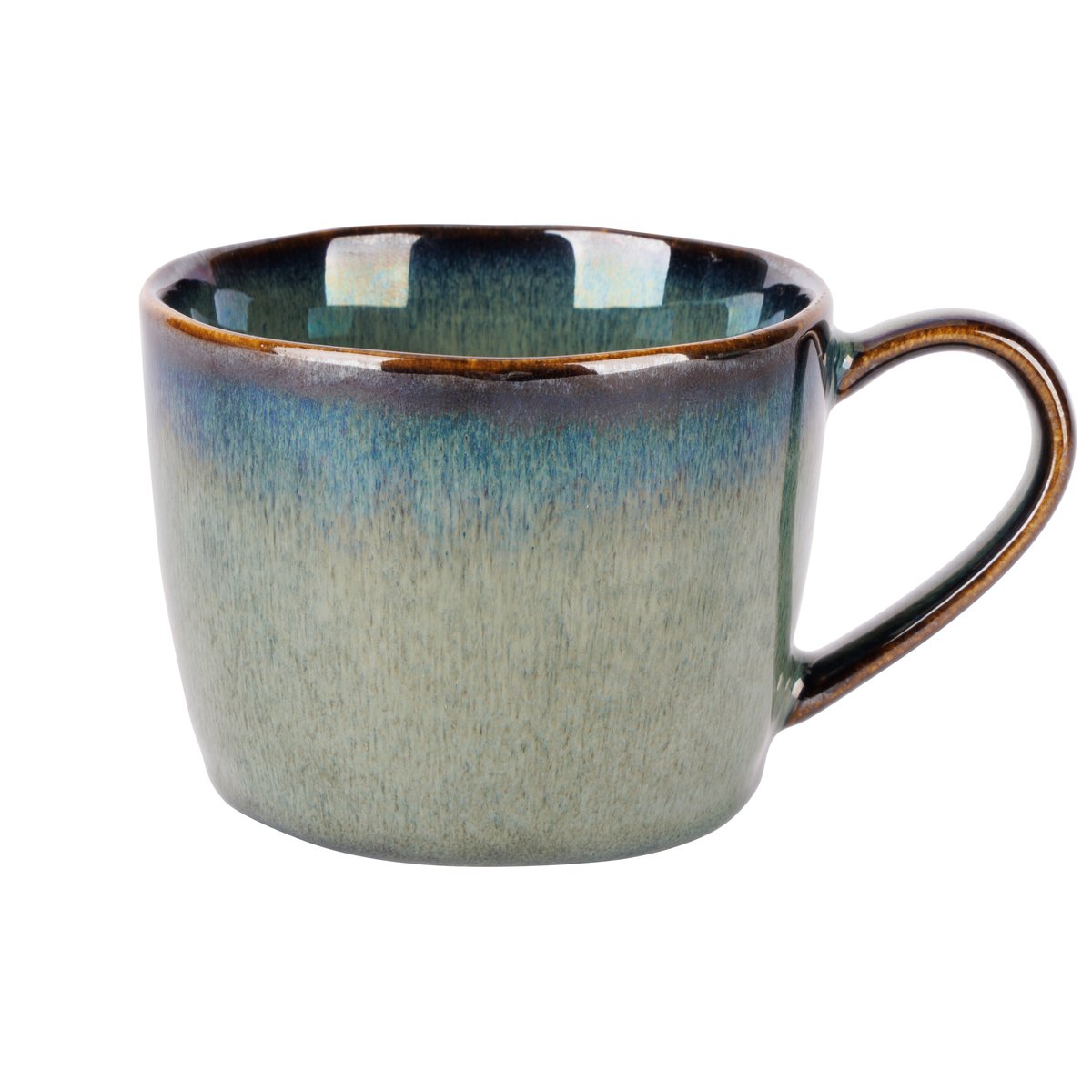 Lot de 6 Tasses à café en Grès, JOSEPHINE jade, COSY&TRENDY