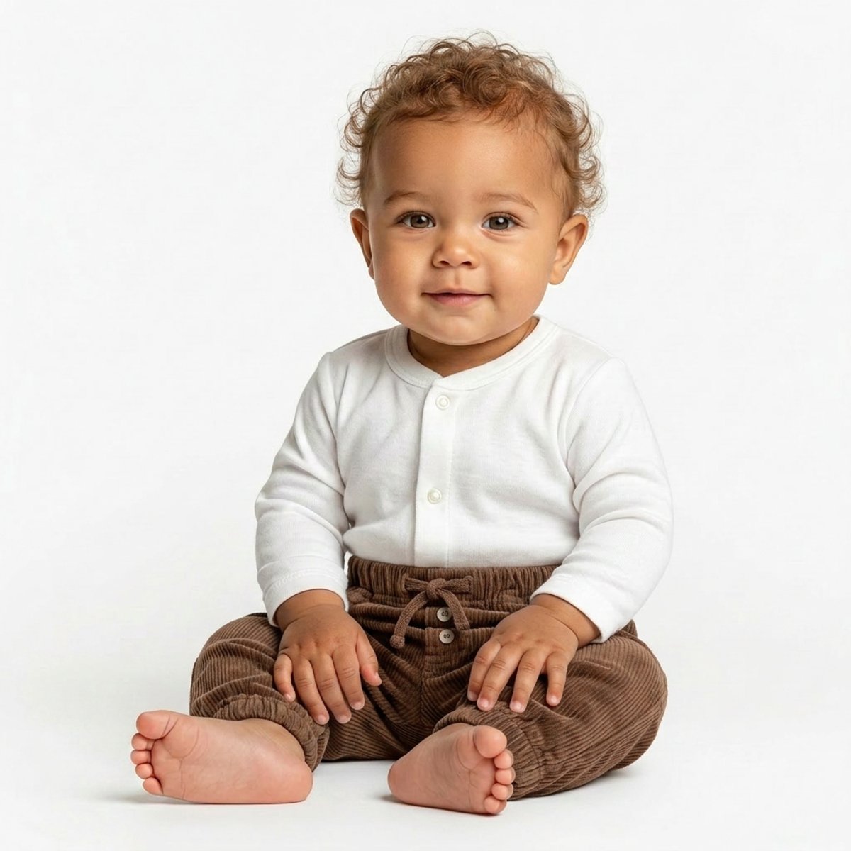 Pantalon bébé - Très bon état marron, QUINCY MAE