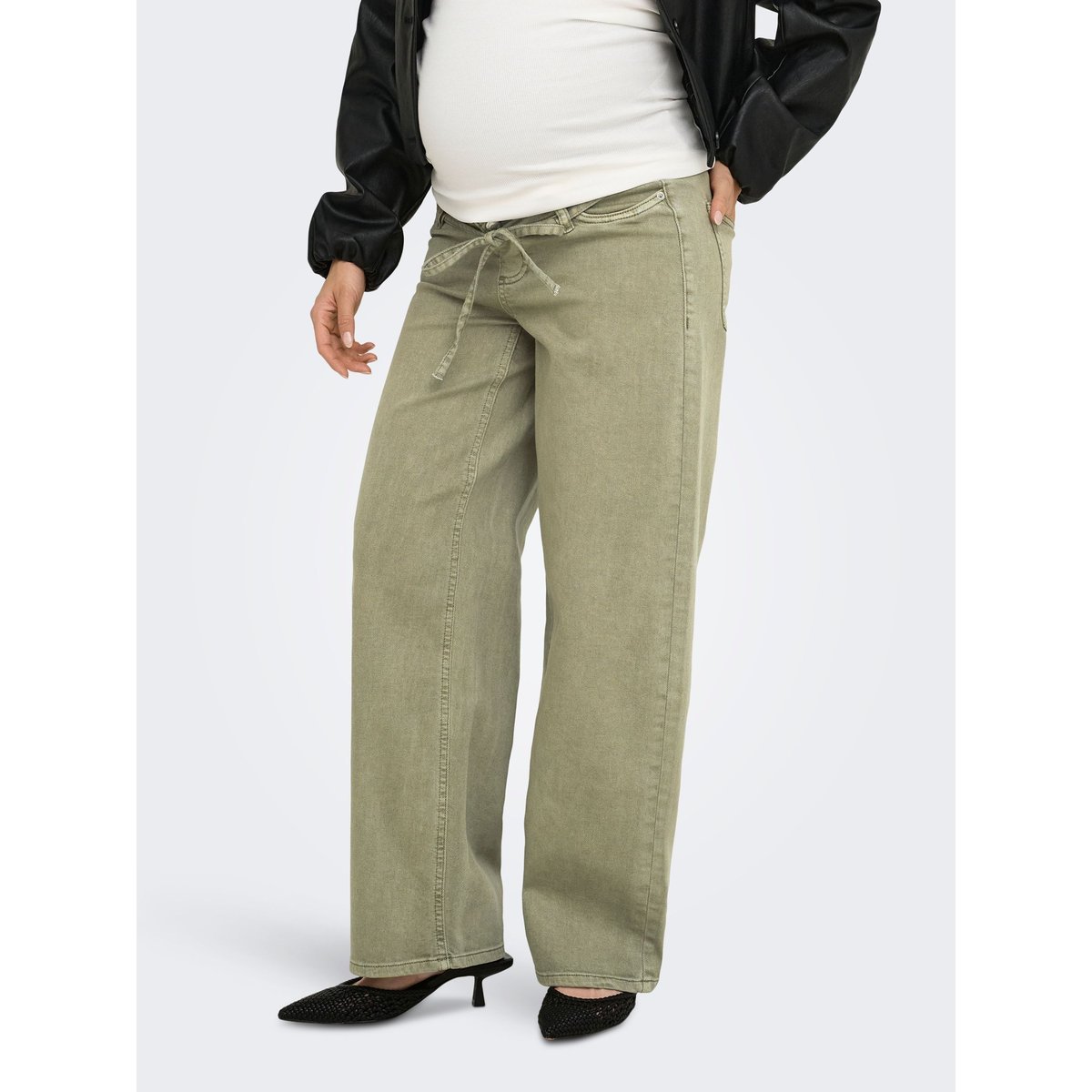 Jean Coupe Droite dark olive, ONLY
