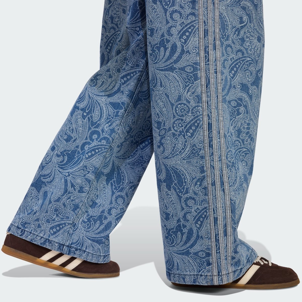 Pantalon Denim Droit Taille Mi-Haute Firebird Adidas Liberty London Pantalon Denim Droit Taille Mi-Haute Firebird Adidas Liberty London denim blue / light denim, adidas Originals