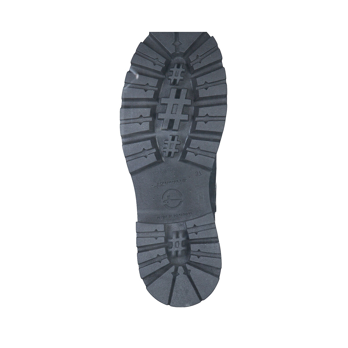 Boots chelsea montantes en cuir noir, TAMARIS
