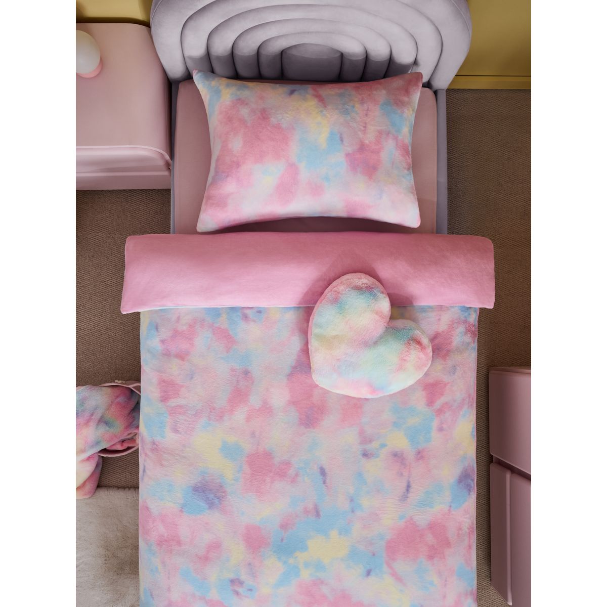 Taie d'oreiller et housse de couette polaire multi ombre, NEXT