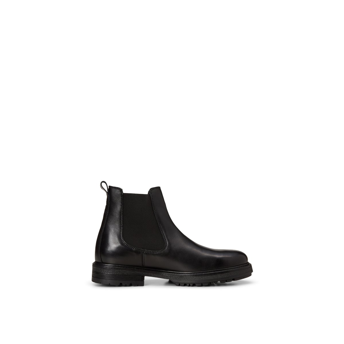 Bottines Chelsea, modèle Rony en cuir de vachette de qualité supérieure noir, MARC O'POLO