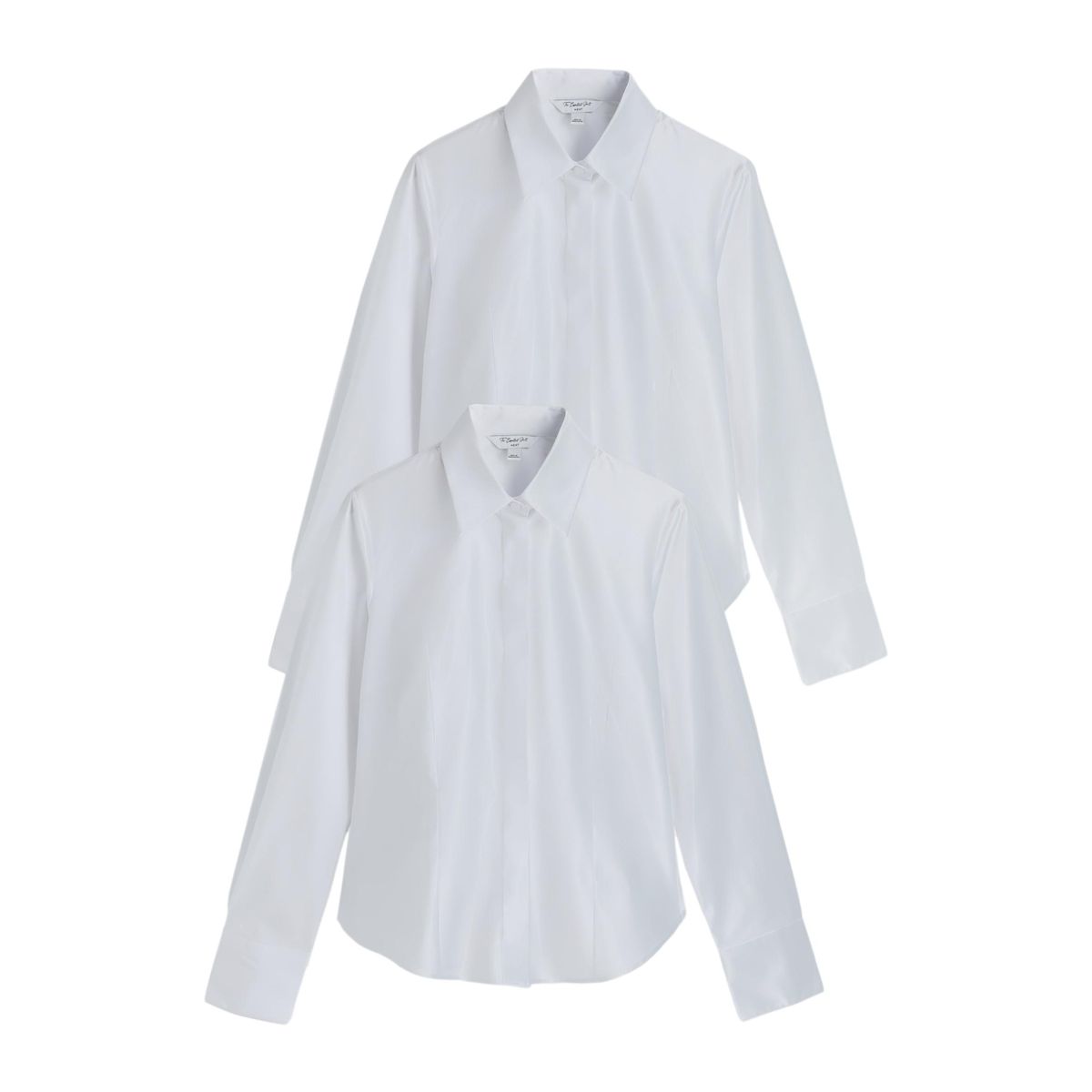 Chemise stretch ajustée, lot de 2 blanc, NEXT
