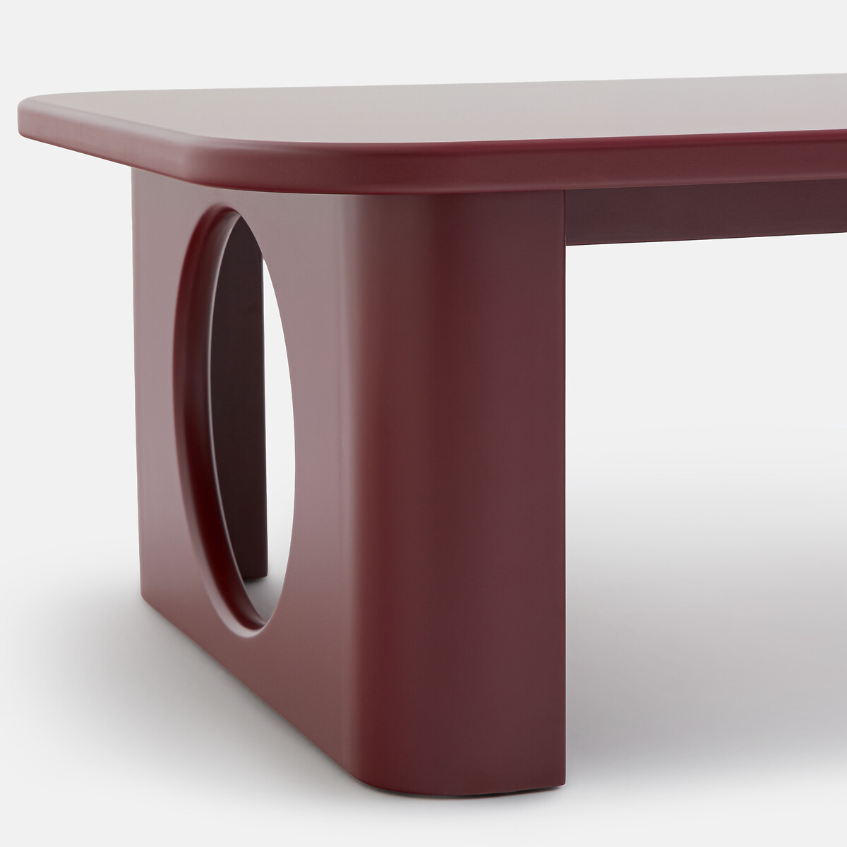 Tavolino con gambe scolpite, lunghezza 88 cm, MORTI bordeaux , LA REDOUTE INTERIEURS