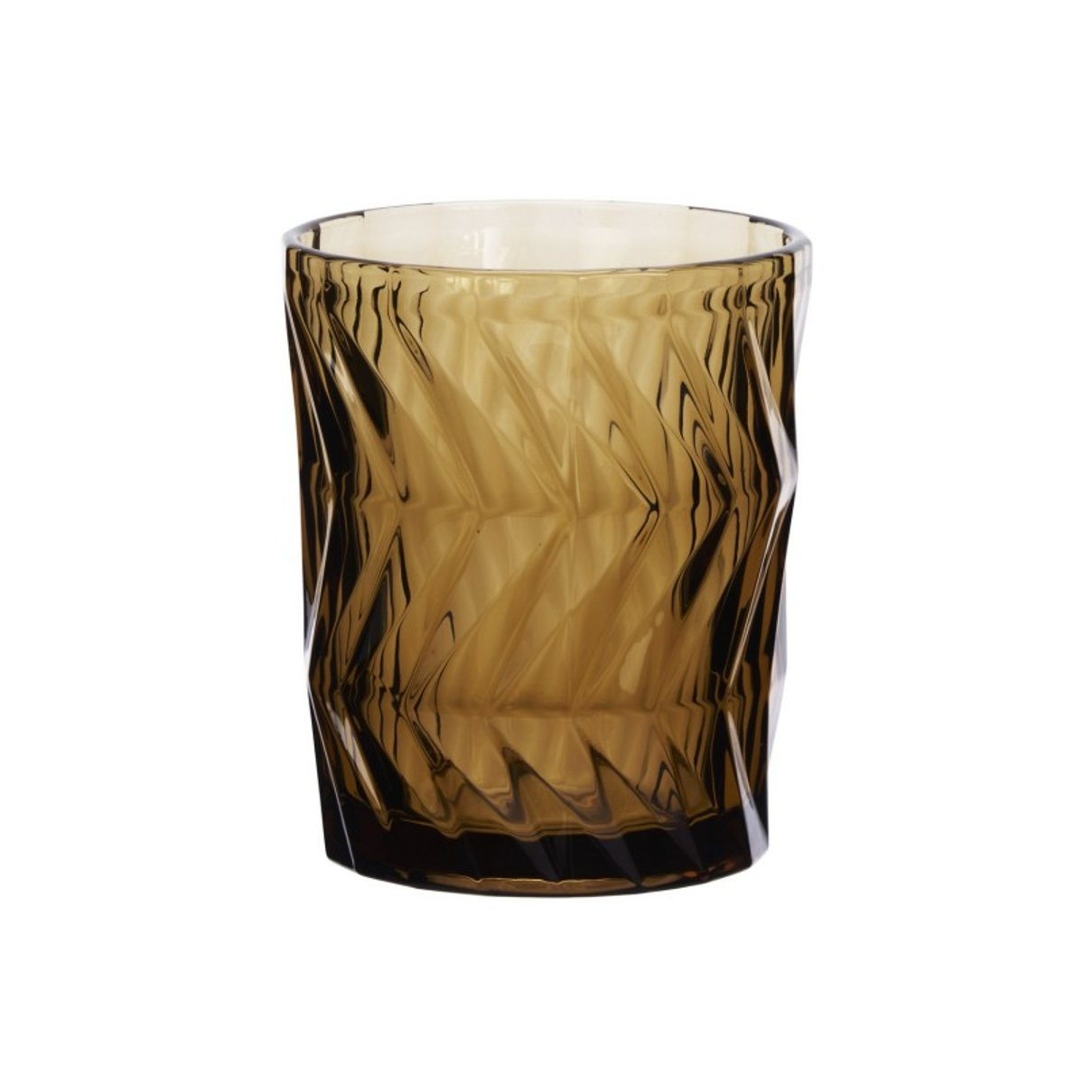 Verre à boire ciselé brun, MADAM STOLTZ