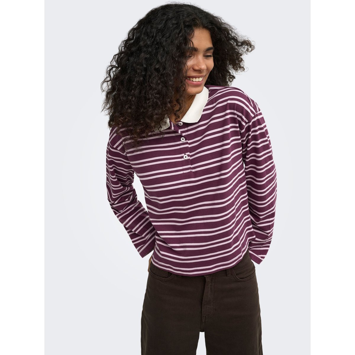 Polo violette - fig, ONLY