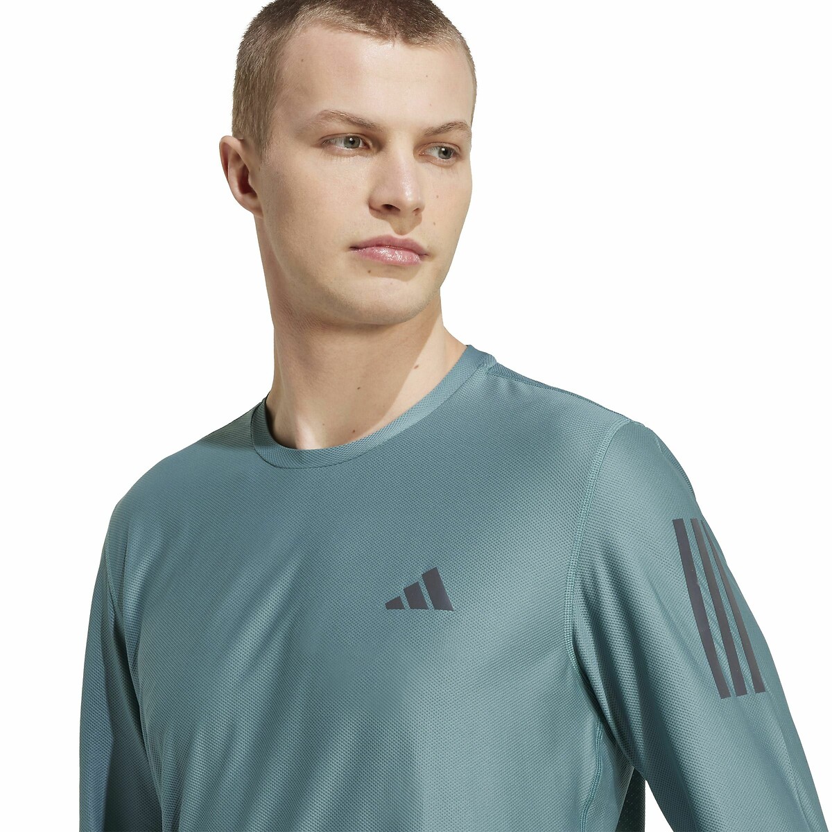 T-shirt manches longues de running vert, adidas Performance