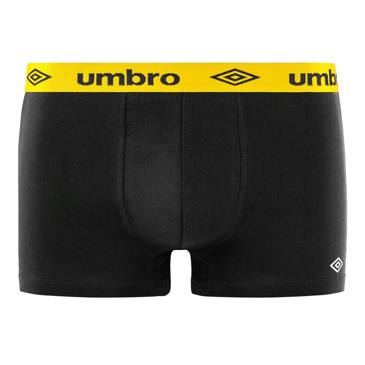 Lot De 4 Boxers Coton Uni noir, UMBRO