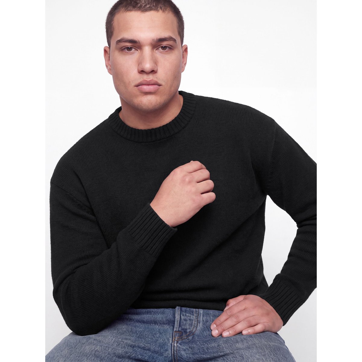 T-Shirt En Maille noire - black, JACK & JONES
