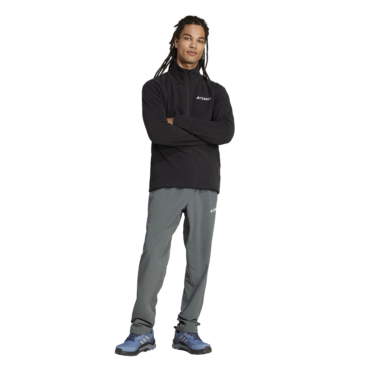 Veste polaire Essentielle 1/2 zippée Terrex noir, adidas Performance
