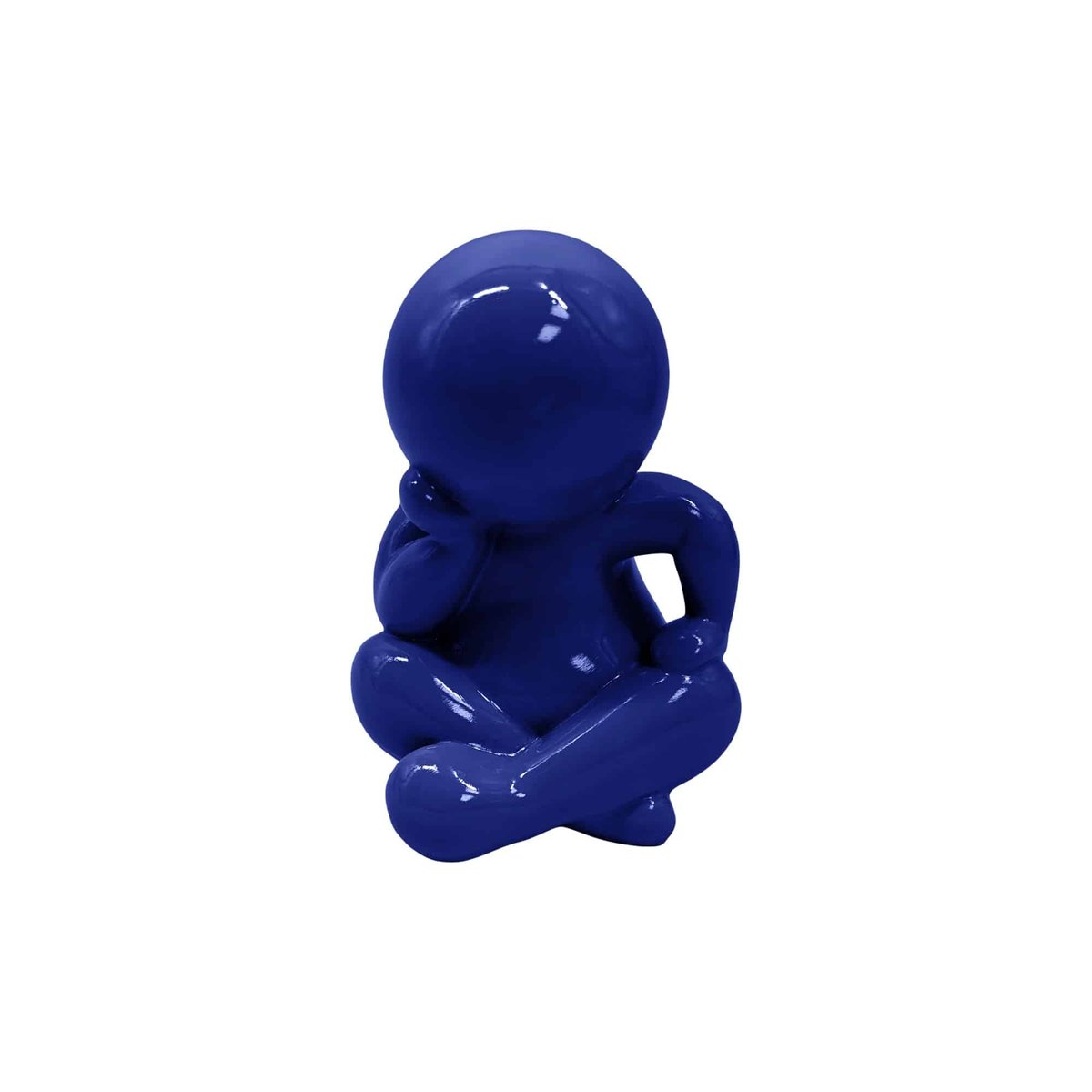Ornement Plastique AMIGO SITTING LARGE bleu cobalt, PRESENT TIME