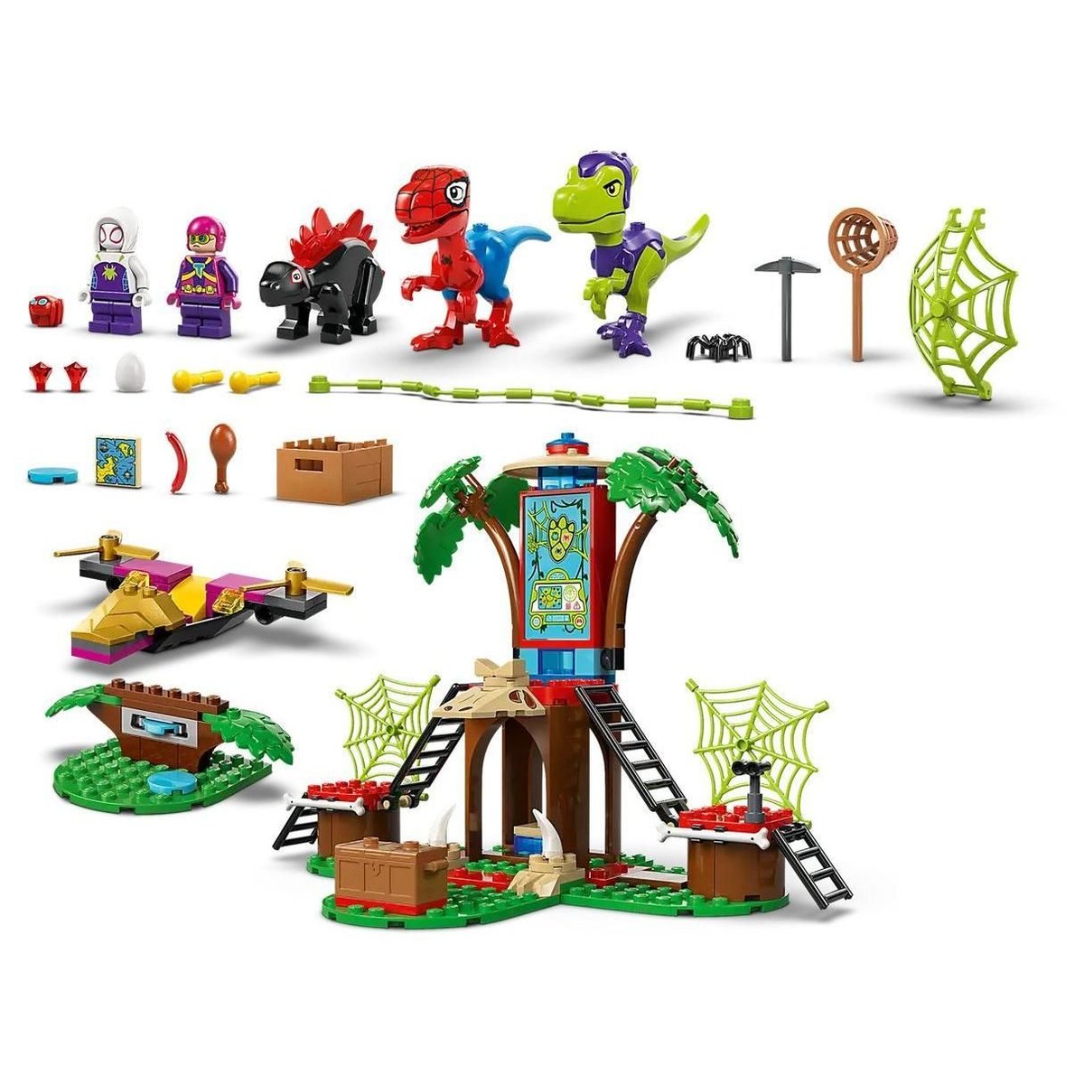 LEGO Marvel - Spidey contre le raptor de Gobby à la cabane dans l'arbre - 11200 multicolore, LEGO