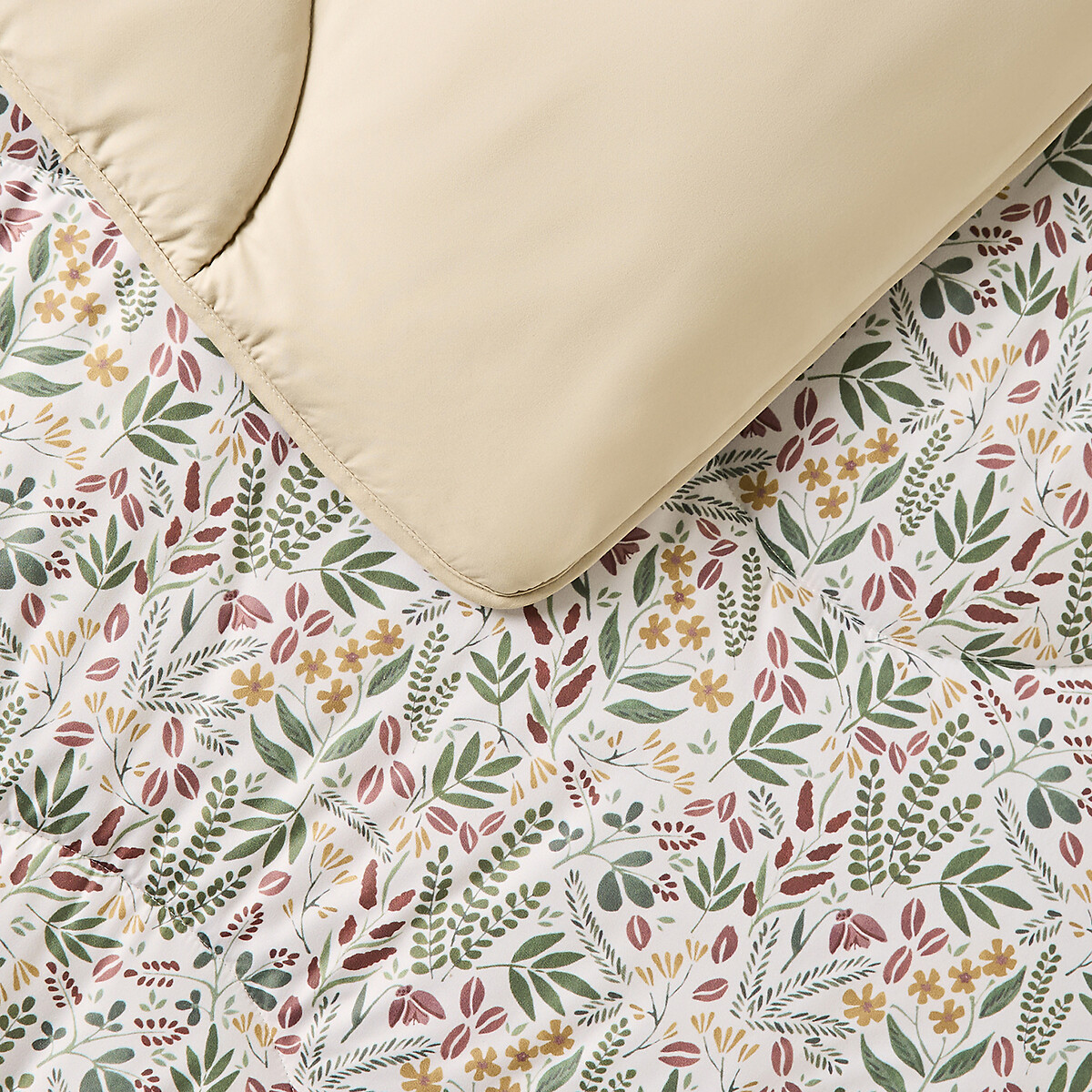 10.5 Tog Coverless Duvet Set Leaves natural, NIGHT LARK