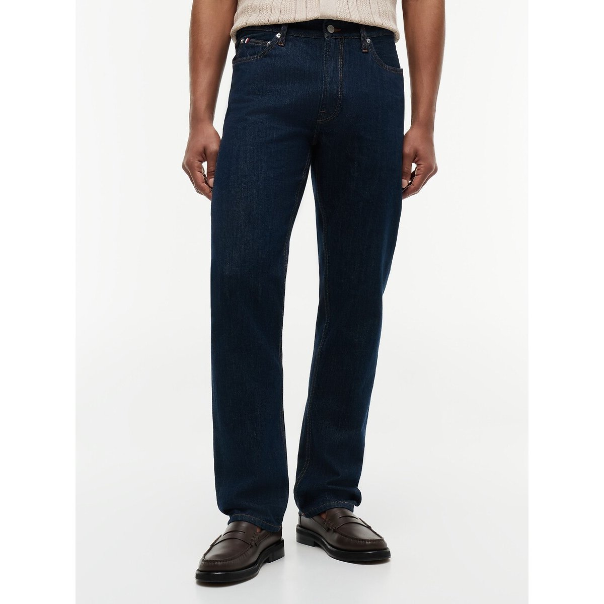 Jeans direitos ganga escura, TOMMY HILFIGER