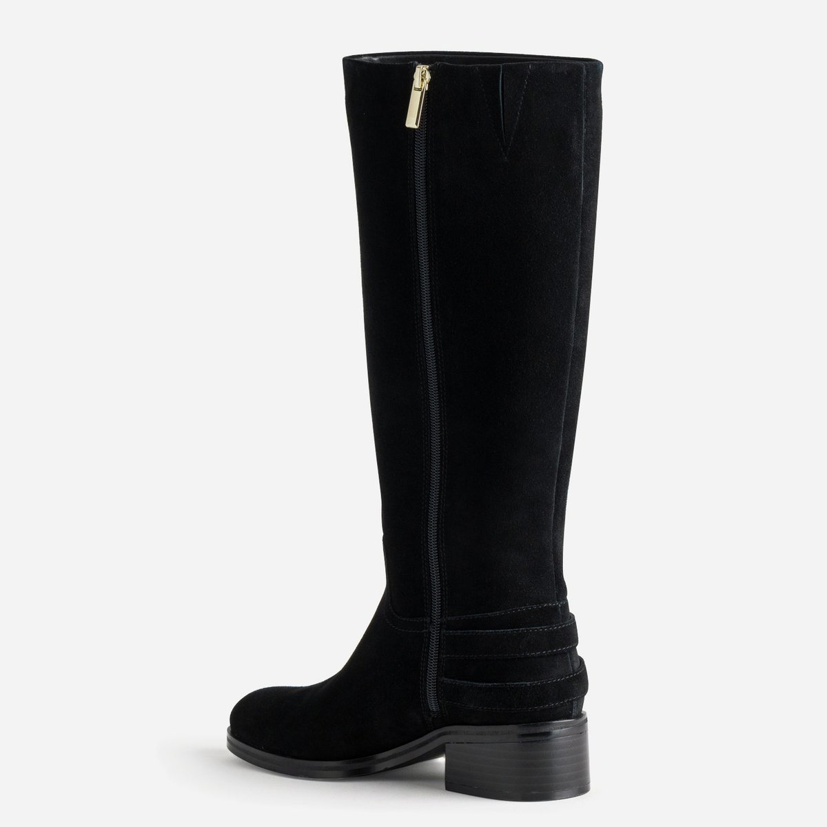 Botte Plate en cuir CALI noir, ERAM