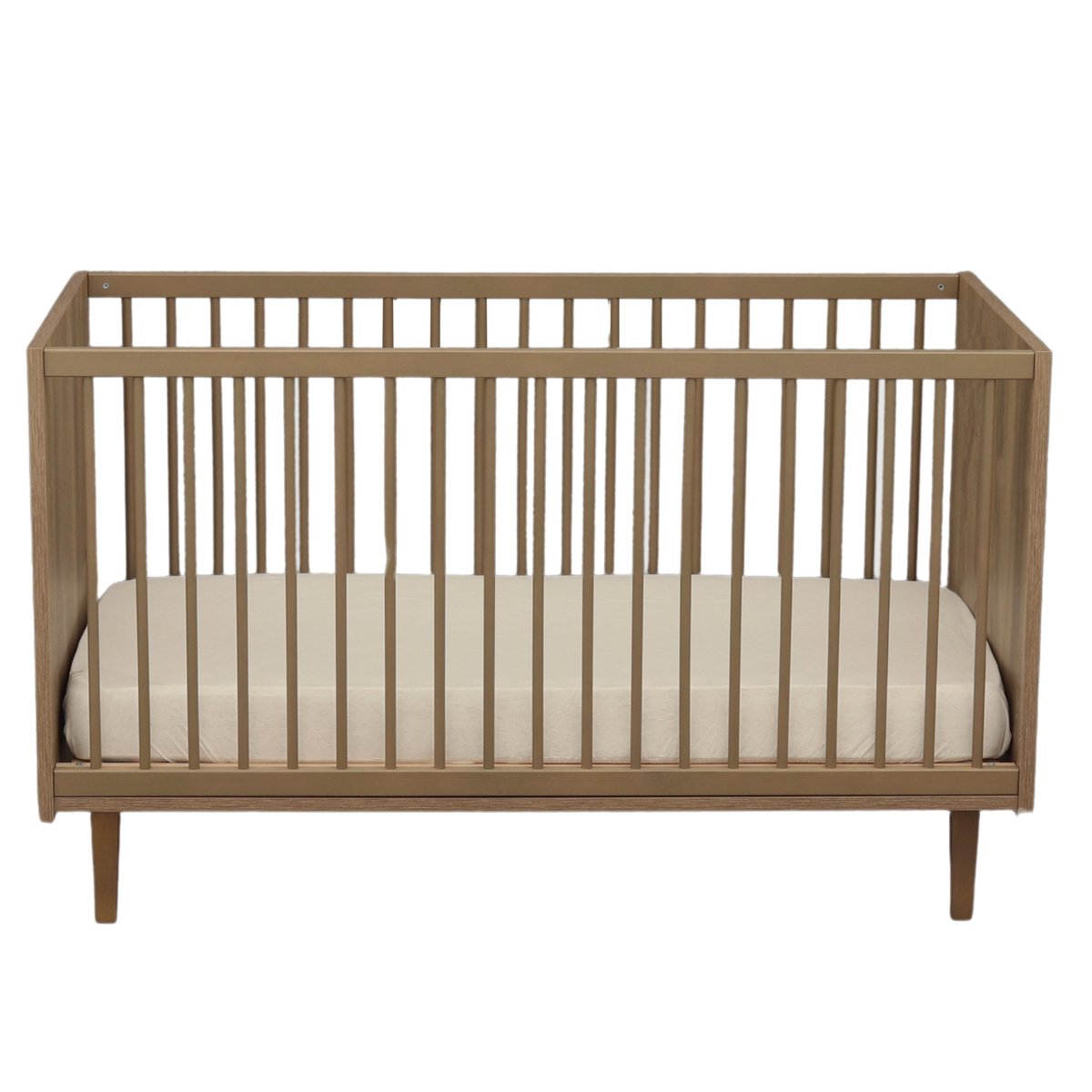 Lit évolutif - Little Big Bed décor imitation bois marron, SAUTHON