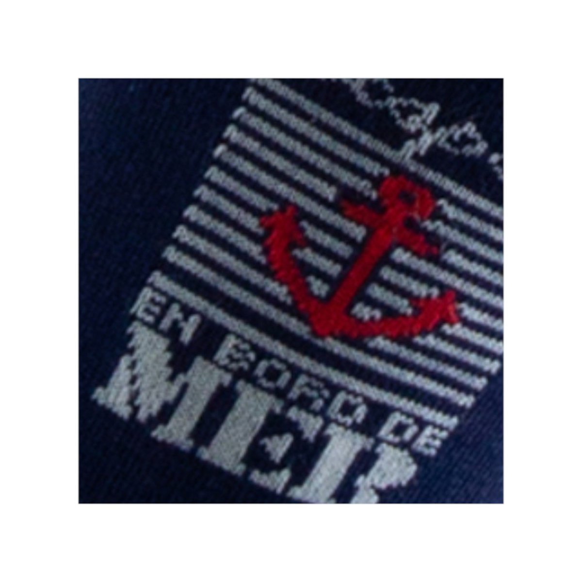 Socquettes en coton ancre marine MADE IN FRANCE marine, KINDY