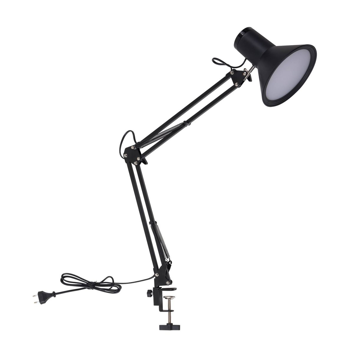 Lampe à pince en métalLED, Undra noir, LINDBY
