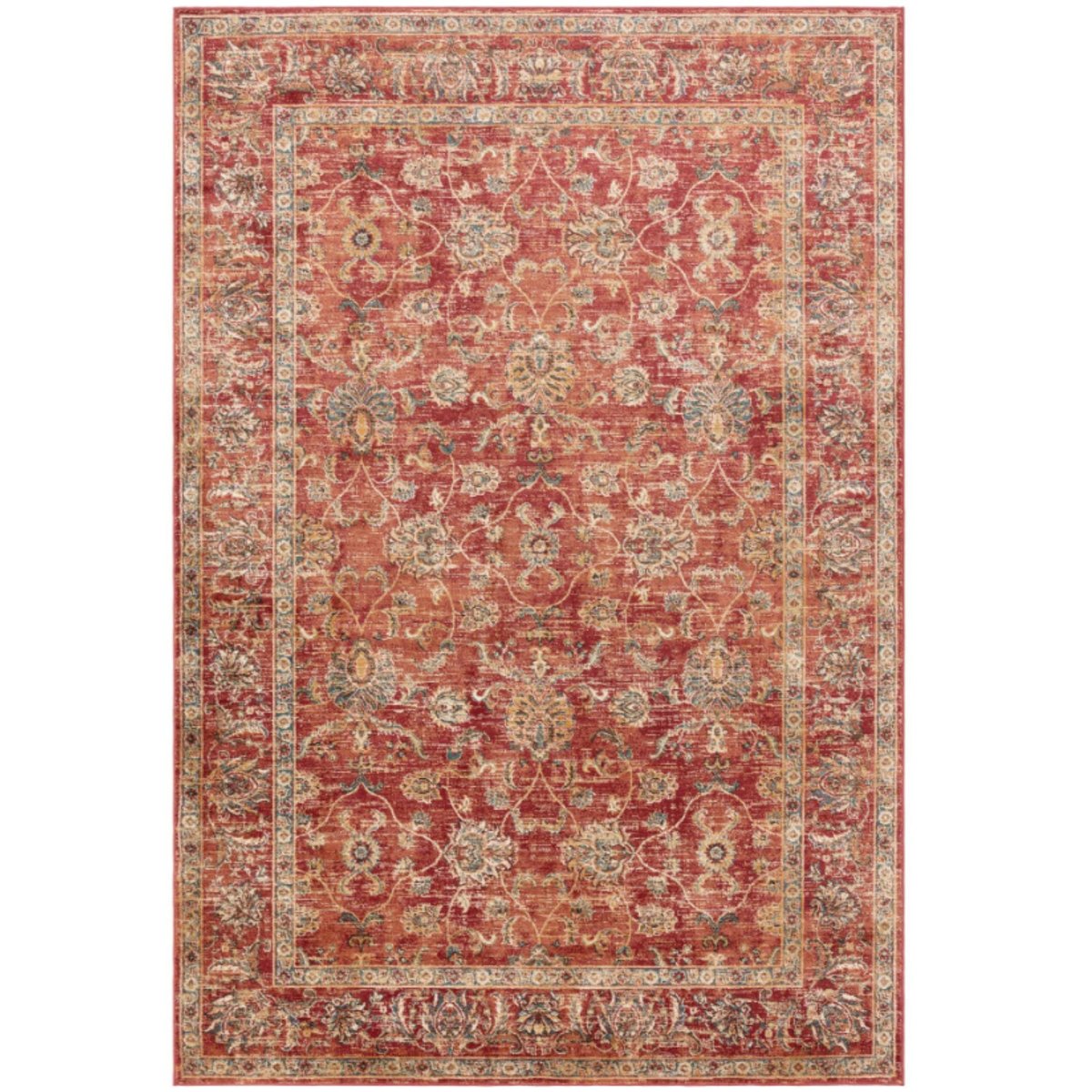 Tapis tissé plat style orient NOOR rouge, NOVATREND
