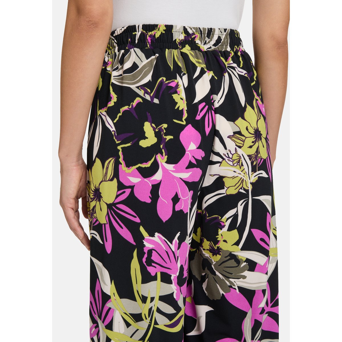 Pantalon à enfiler à poches extérieures black/khaki, BETTY BARCLAY