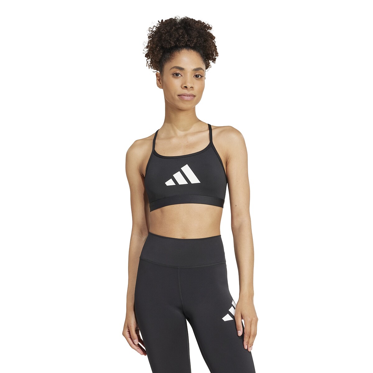 Training Bra, Train Essentials Logo black, adidas Performance